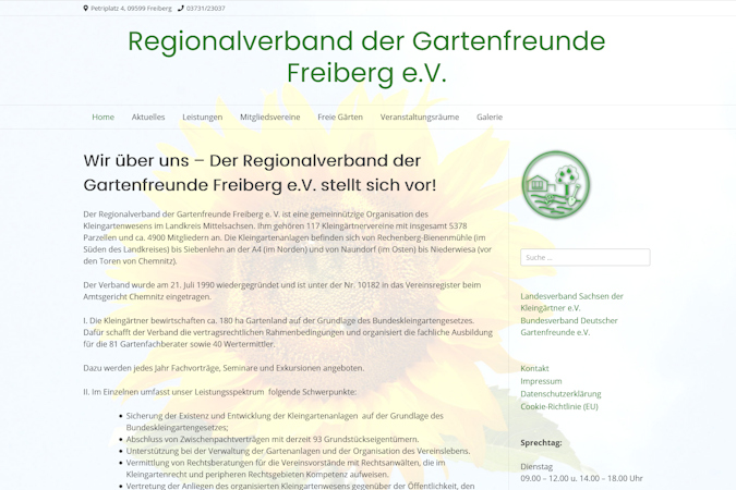 Regionalverband der Gartenfreunde Freiberg e.V.